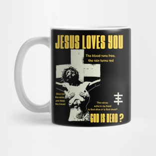 jesus loves you vintage art Mug